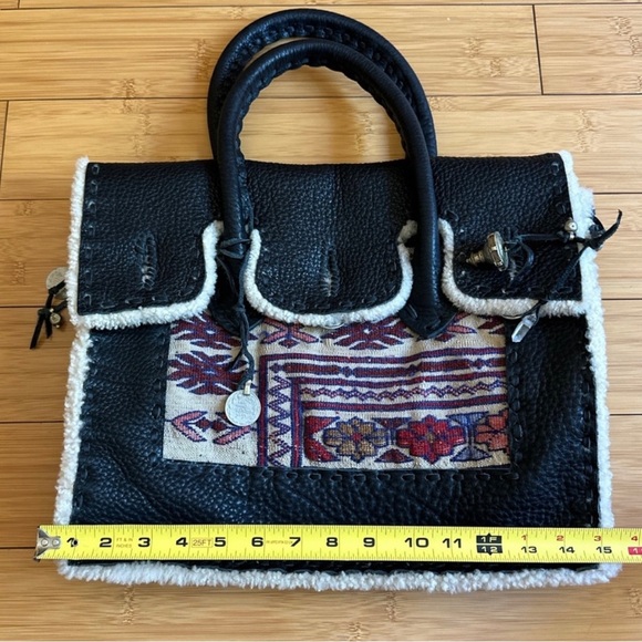 Simone Camille Leather Embroidered Carpet Bag - Picture 4 of 9